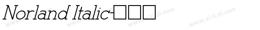 Norland Italic字体转换